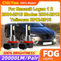 60W Fog Lights 20000LM Fog Lamps 12V 6000K Canbus No Error For Renault Logan 1 2 2004-2015