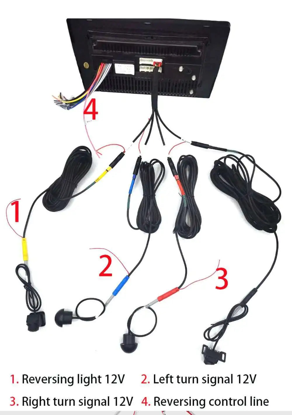 Car 360 Camera 1080p 3D WDR Surround View System 4 Channel DVR Recorder Car Surveillance S