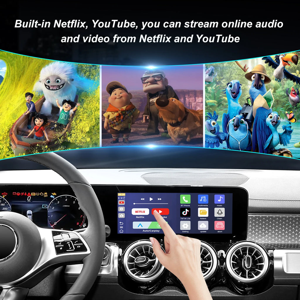 2025 Smart Mini AI Box Wireless Carplay Adapter Android Auto For Toyota VW Mazda Haval Hyu