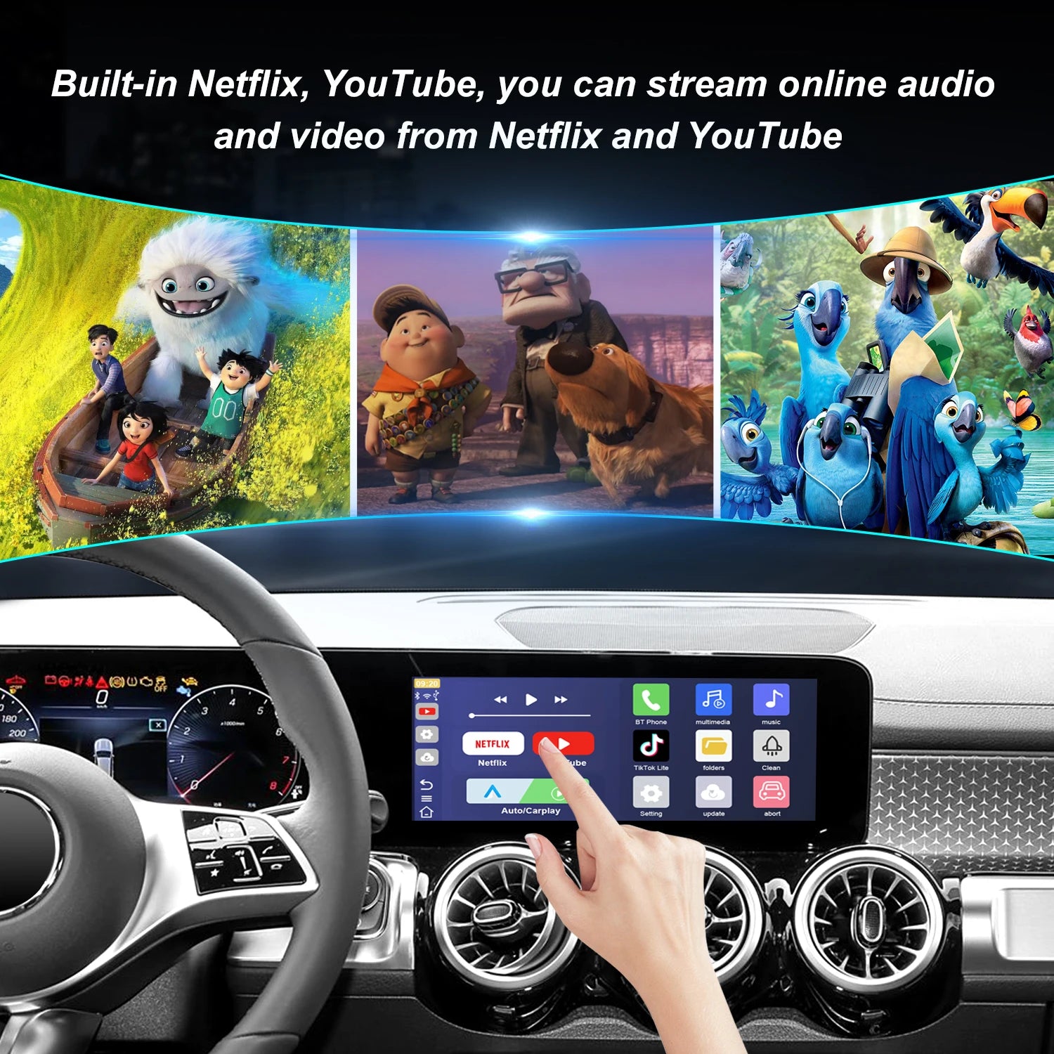 2025 Smart Mini AI Box Wireless Carplay Adapter Android Auto For Toyota VW Mazda Haval Hyu