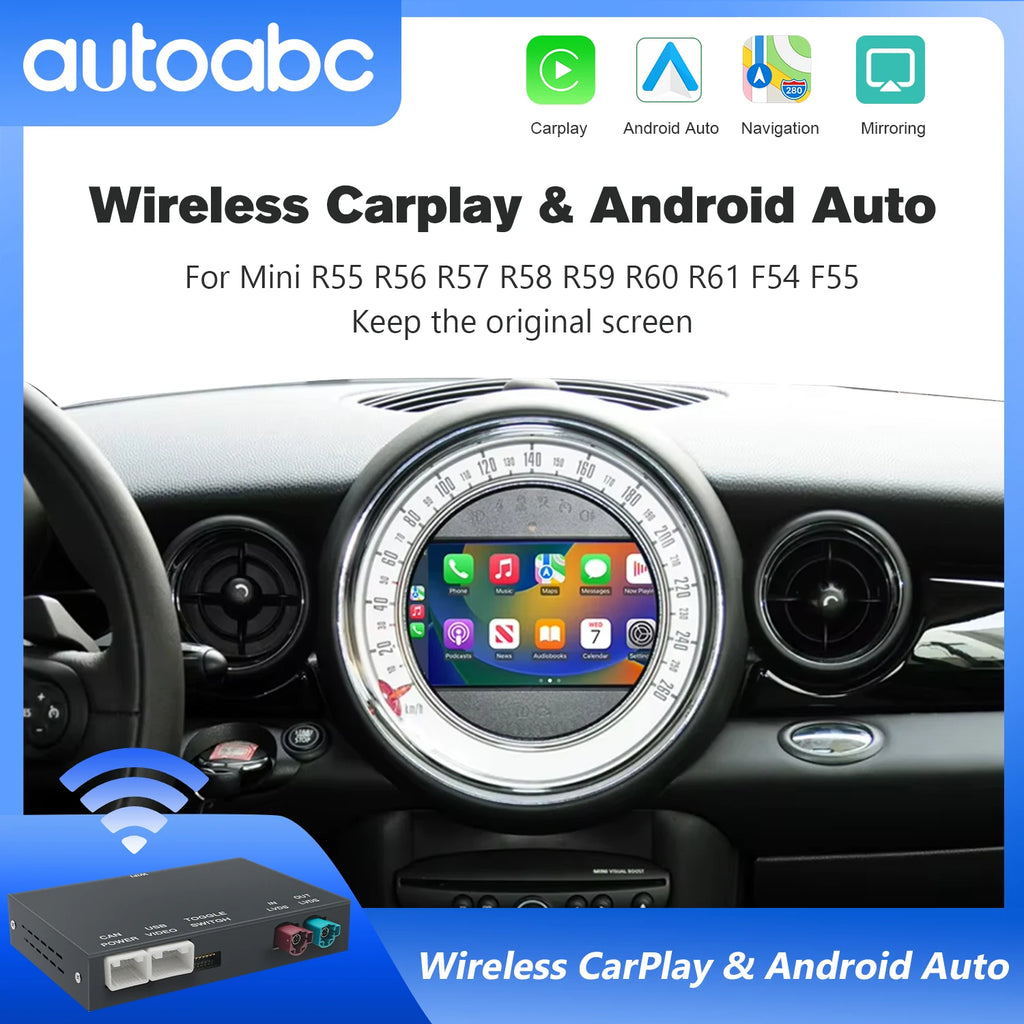 Wireless CarPlay Android Auto for BMW Mini R55 R56 R57 R58 R59 R60 R61 F54 F55 F56 F57 Clu | AUTOKITSHOP