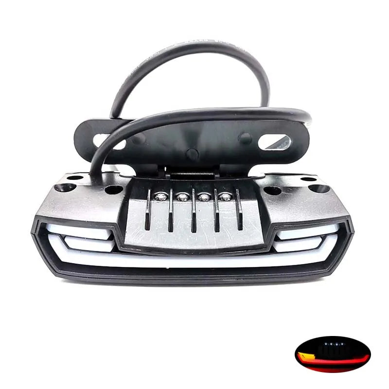 Motorcycle Scooter Light Tail Rear Brake Stop Warning Dynamic Turn Signal 12-60V