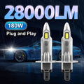H1 LED Headlight 30000LM High Brightness H11 H7 H4 Car Bulbs 6000K 9005 HB3 9006 HB4 Mini