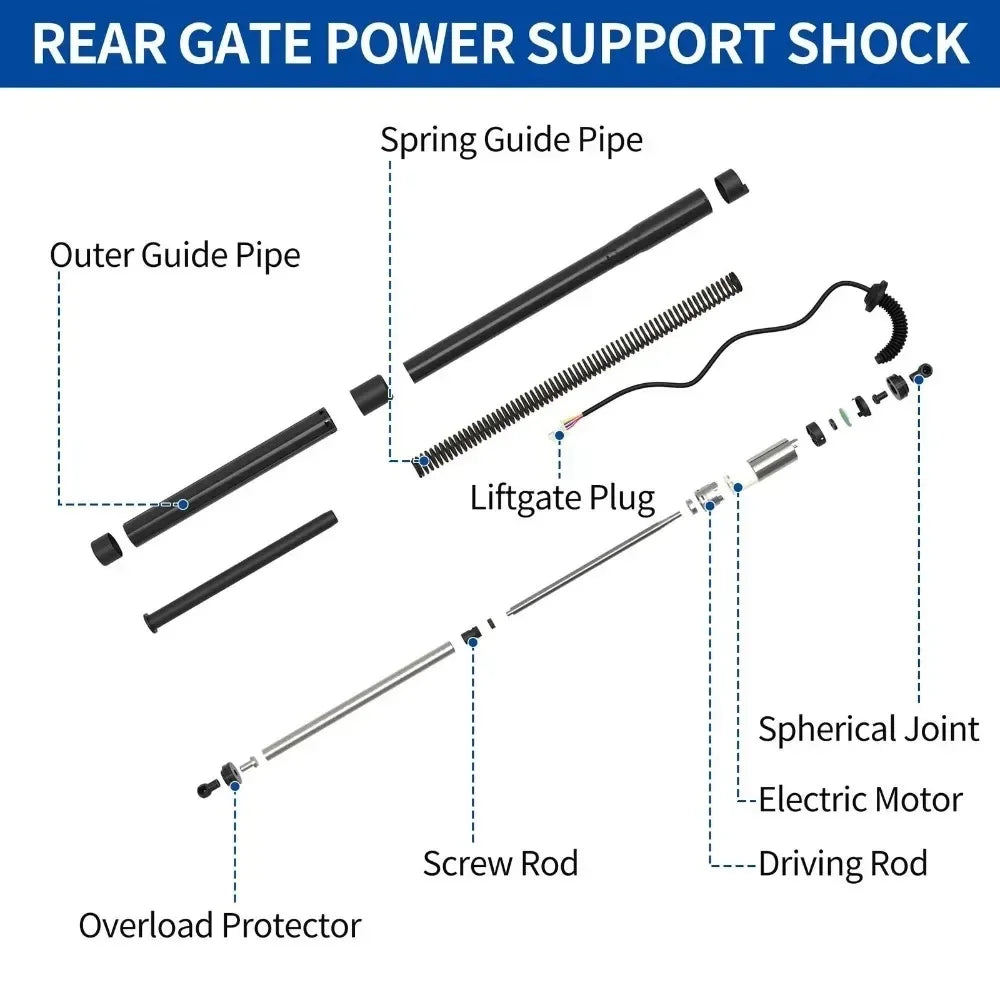 LR058305 LR126172 LR104907 LR058306 LR104910 Rear Tailgate Power Lift Support For 2013-202 | AUTOKITSHOP
