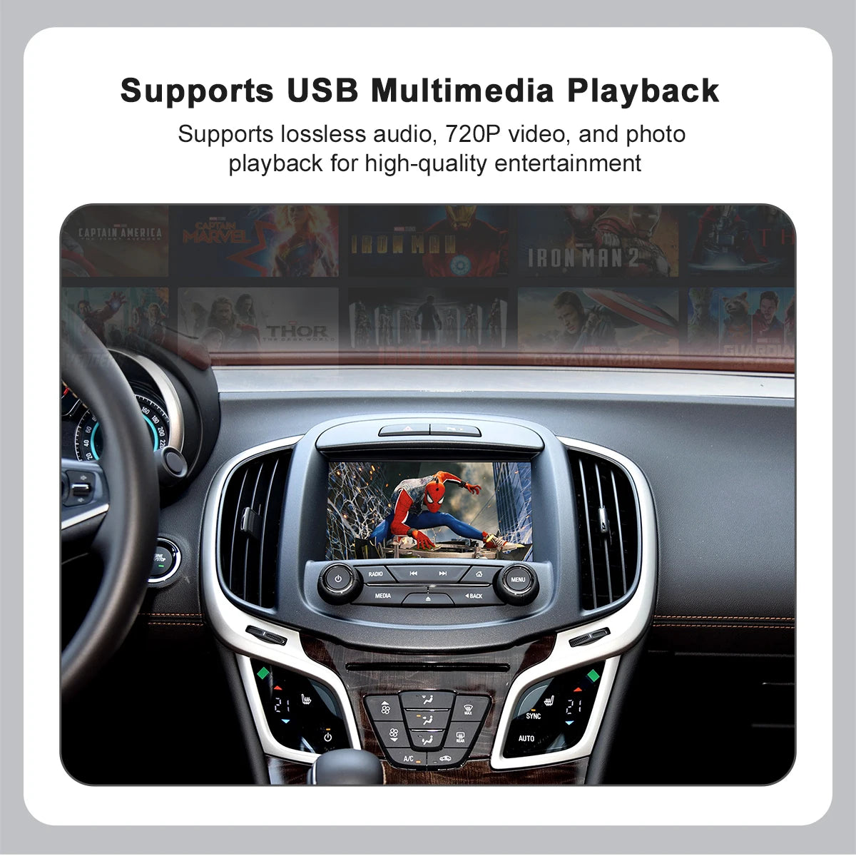 Wireless CarPlay and Android Auto Adapter for 2014-2018 Chevrolet Silverado/GMC Sierra Mod