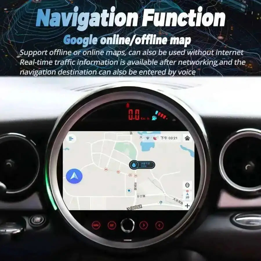 Navirider DSP Android 14 SIM Multimedia Video Player For BMW Mini Cooper R56 R60 R51 2006