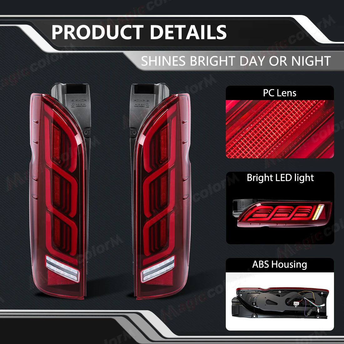 For Toyota Hiace 2005 2006 2007 2008 - 2015 2016 2017 2018 Car Tail Lamps LED Driving Turn | AUTOKITSHOP