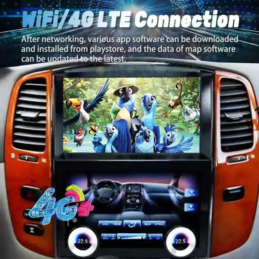 256GB For Toyota Land Cruiser 100 LC100 For Lexus LX470 2002-2007 CarPlay Android Screen C | AUTOKITSHOP