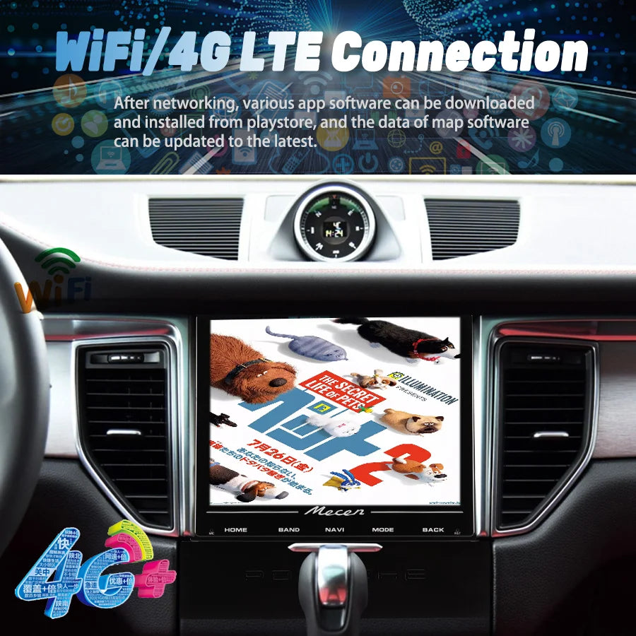 For Porsche Macan 2014-2017 Car GPS Navigation Head Unit Android15 Multimedia Video Player | AUTOKITSHOP