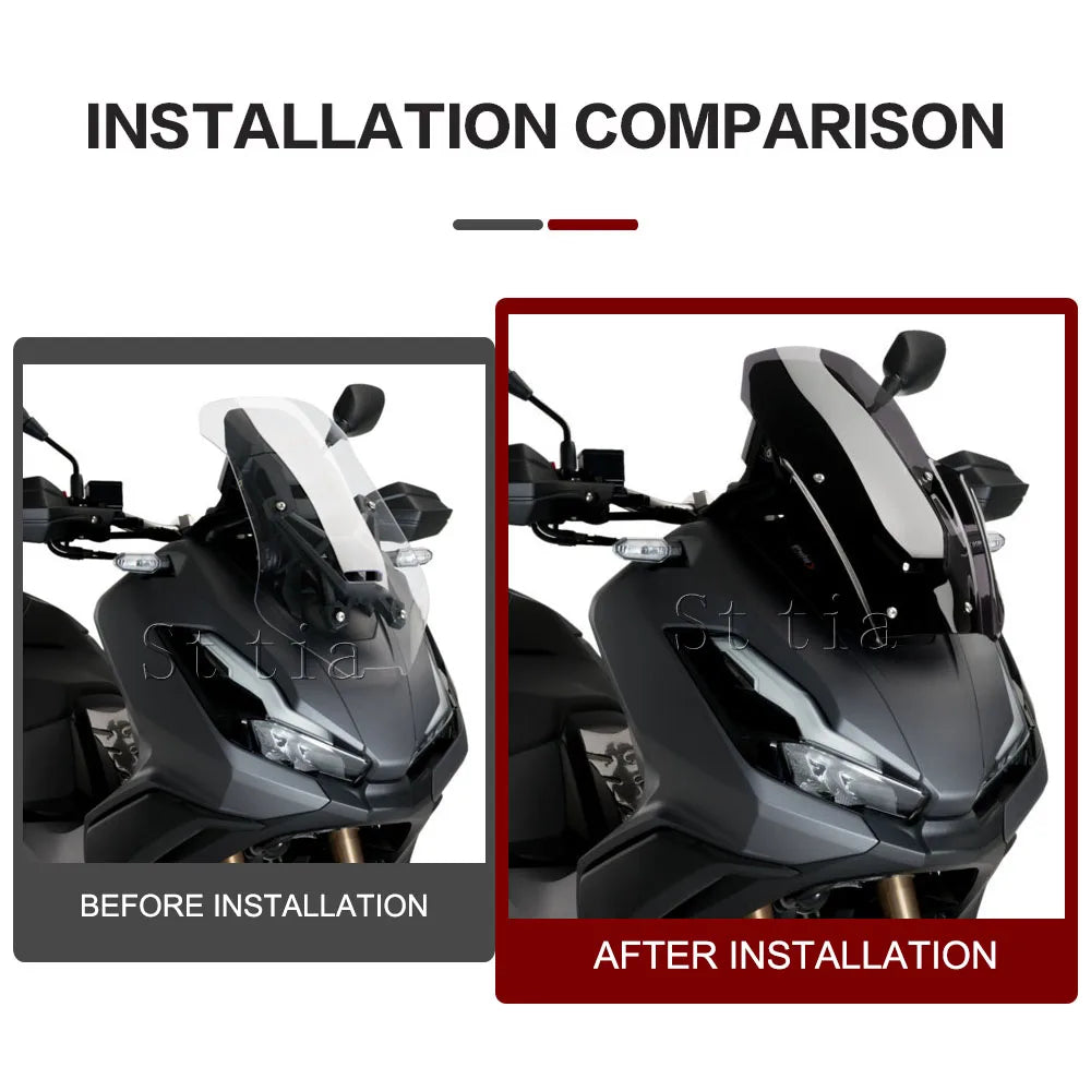 ADV 350 Motorcycle Accessories Windshield Windscreen Wind Deflector Spoiler Prot for HONDA 2022-2026 - Automotive LED Li