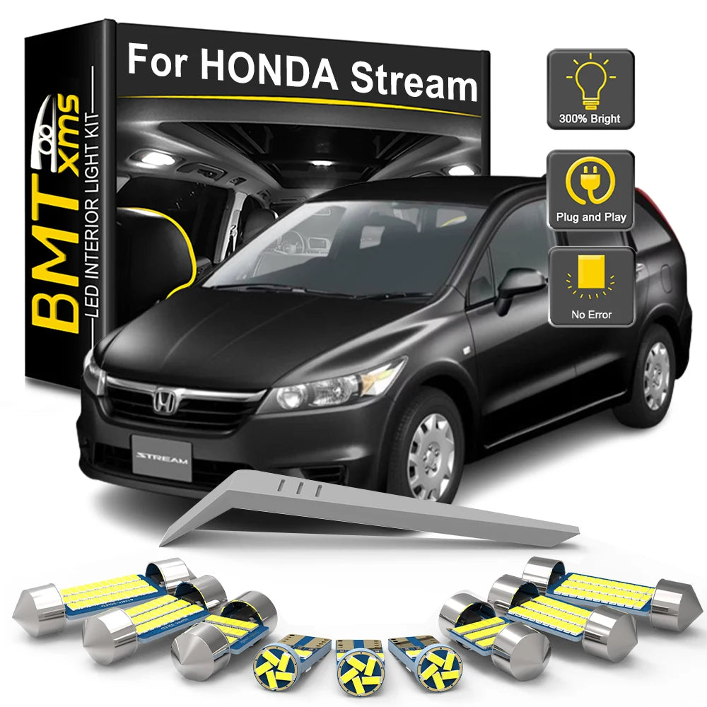 LED Interior Light Kit for Honda Stream 2001-2004 - Canbus Dome Map Door Trunk Bulbs | AUTOKITSHOP