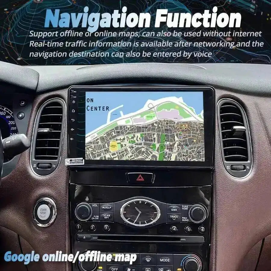 S 9" Android 15 DSP Navigation For Infiniti QX50 EX25 EX35 2013-2020 Multimedia Video Play | AUTOKITSHOP