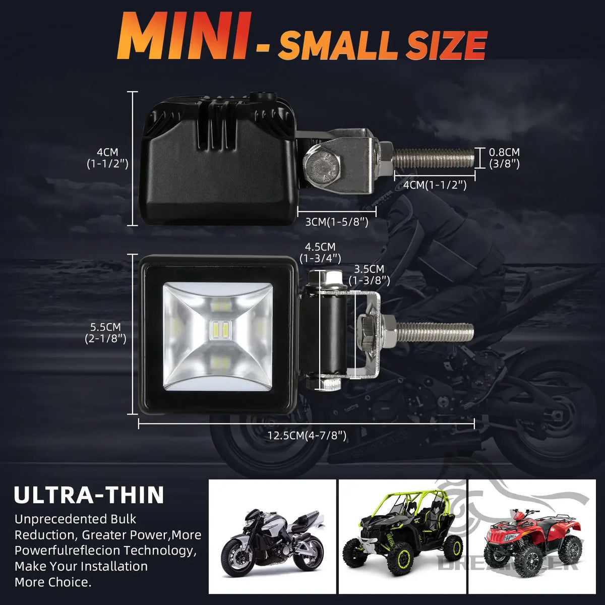 12V 24V Auto Led Spotlight Off-road Fog Cube Lamp Vehicle Driving Auxiliary Work Light LED Worki - Canbus LED Car Light