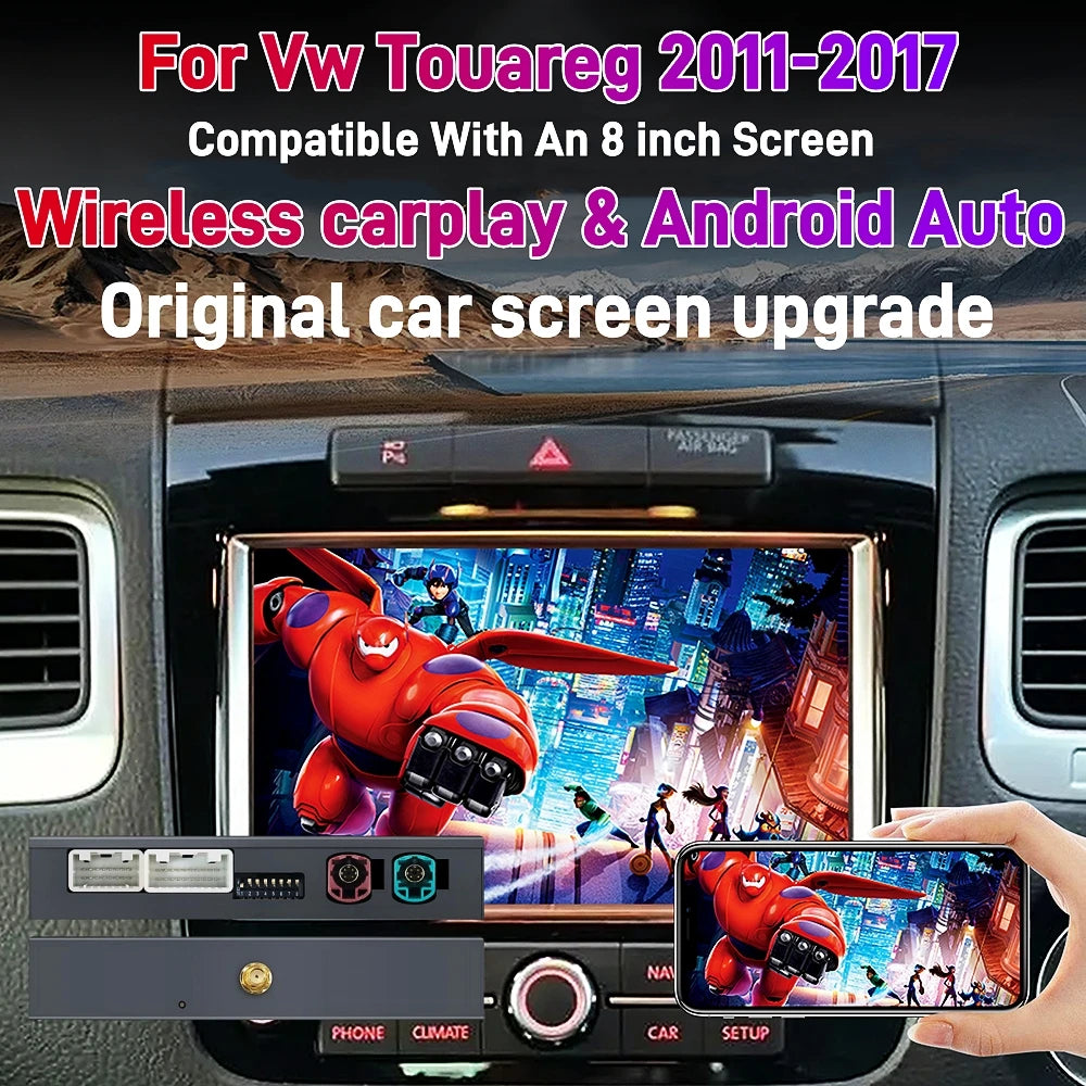 Wireless Carplay Android Auto for Volkswagen Touareg With 8-inch Screen RNS850 2011-2017 M | AUTOKITSHOP