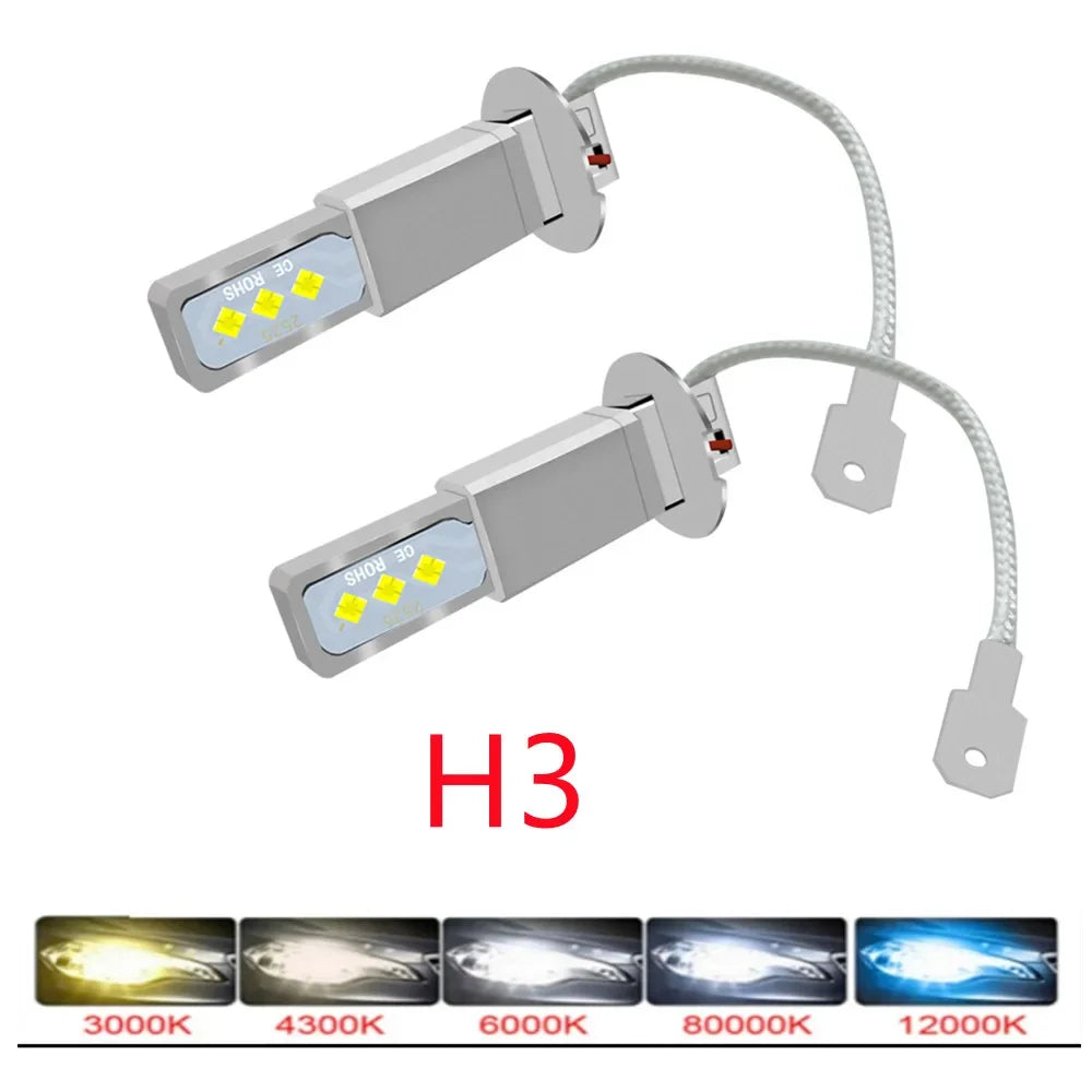 H3 Led H4 H1 H11 HB4 HB3 9005 9006 Fog Lamps Auto Headlight Bulbs Car Motorcycle Lights 16
