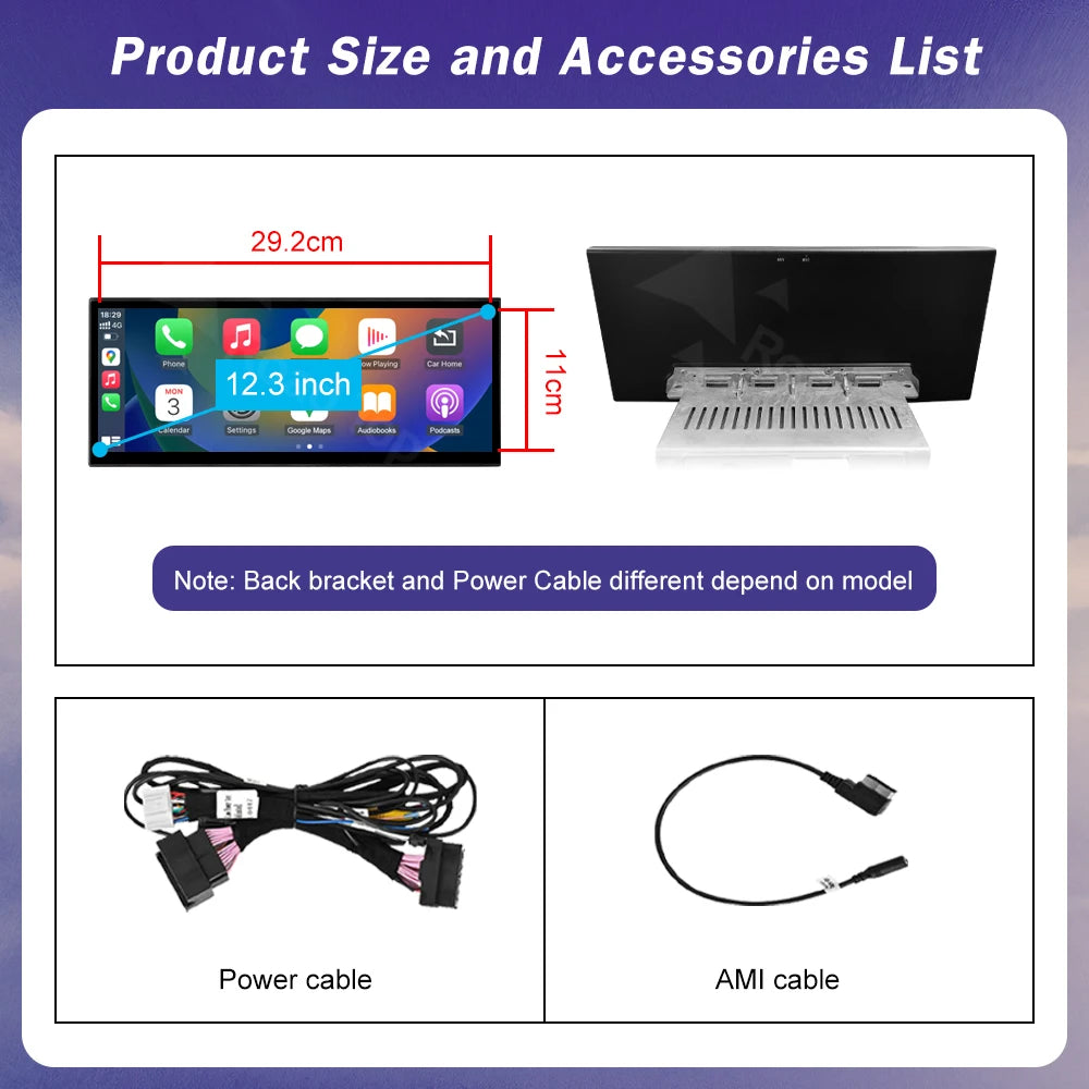 Design Monitor For Audi A1 Q3 2012-2018 Touch Screen Support Wireless Carplay Android Auto | AUTOKITSHOP