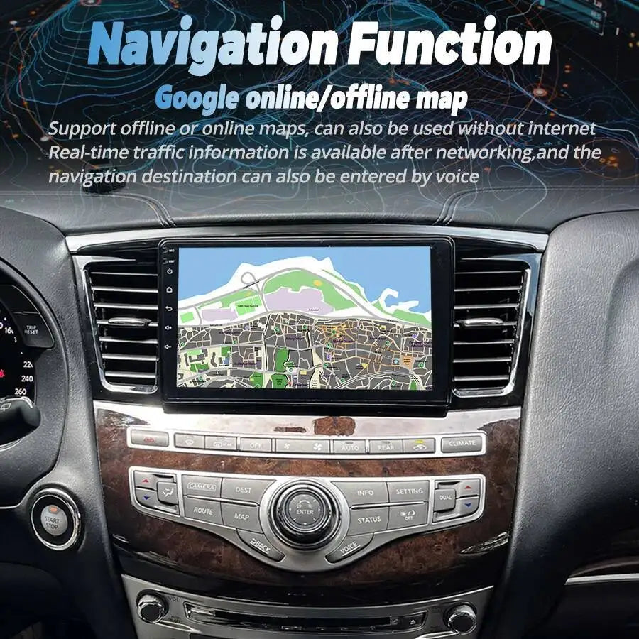 Multimedia Player HeadUnit 9inch For Infiniti QX60 JX35 2011-2019 Android Auto CarPlay Car | AUTOKITSHOP