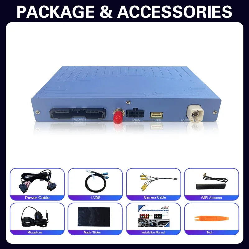 OEM Screen Upgrade Wireless CarPlay and Android Auto Smart Module for Bentley Bentayga 201