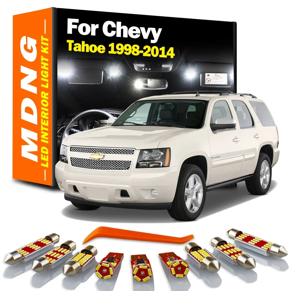 LED Interior Light Kit for Chevrolet Chevy Tahoe 1998-2010 - Canbus Dome Map Door Trunk Bulbs | AUTOKITSHOP