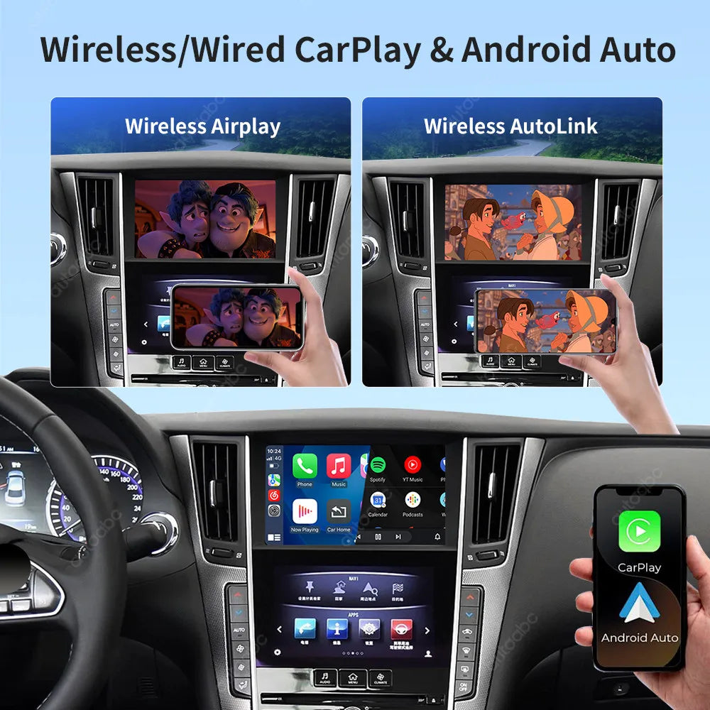 Wireless CarPlay Decoder Box for Infiniti 8 inch Screen Q50 Q60 Q50L QX50 Armada Y62 2015- | AUTOKITSHOP