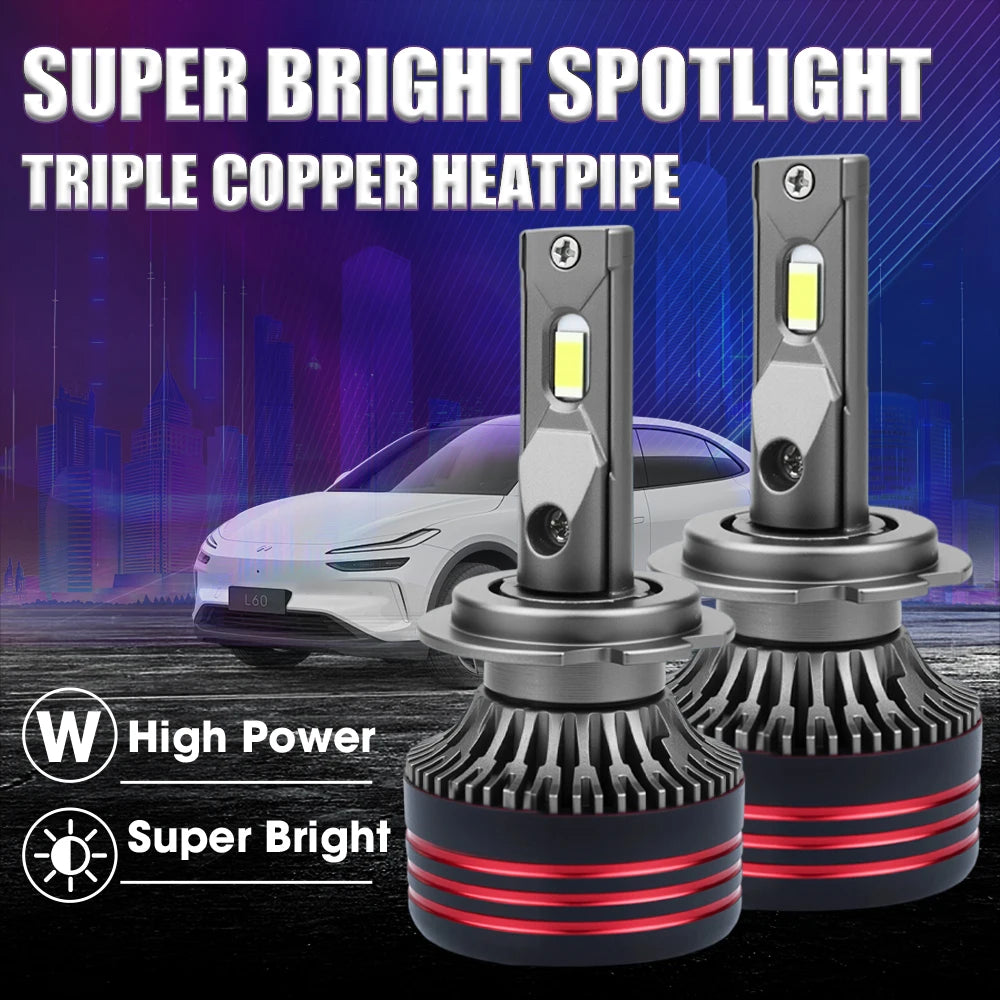 H7 H4 H11 LED Headlight 6000K H8 H9 9005 9006 HB3 HB4 500000LM Super Bright Led Lights for