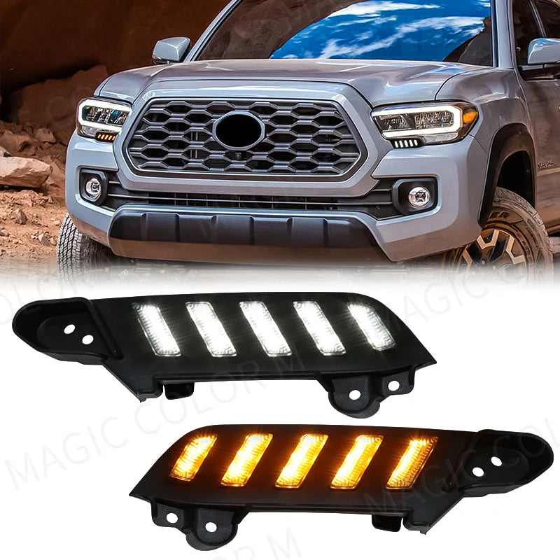 For Toyota Tacoma 2016 2017 2018 2019 2020 2021 2022 2023 LED Daytime Running Light White  | AUTOKITSHOP