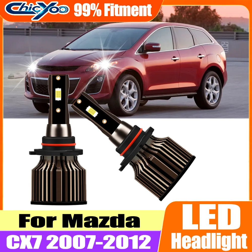 6500K White 9005 High Beam LED Headlight 20000LM 120W Car Turbo Light 12V 24V For Mazda CX