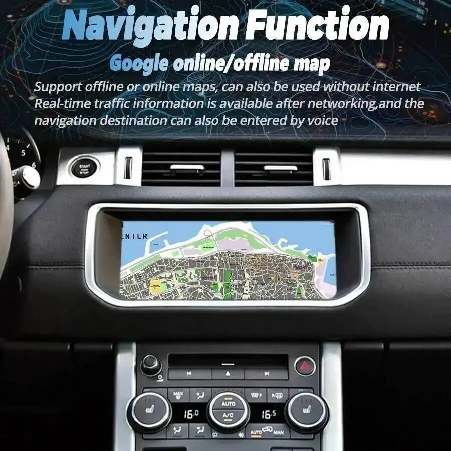 10.25inch Android15 Radio Car Multimedia Video Player For Land Range Rover Evoque 2012-201 | AUTOKITSHOP