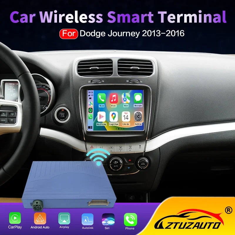 Wireless CarPlay For Dodge Journey 2013-2016 Smart AI Box Android Auto Adapter Support Mir