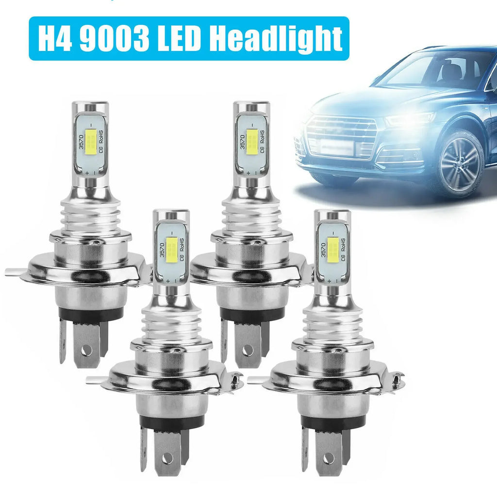 H4 Car LED Headlight Bulbs High Low Beam 6000K Super White Lights Car Fog Lights Auto DRL