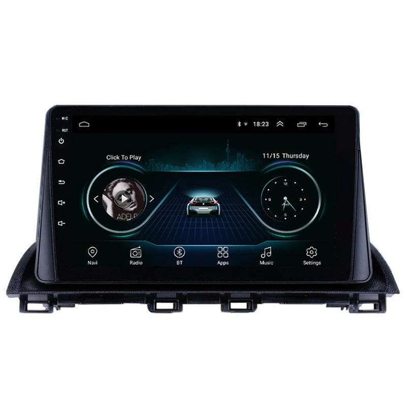 Android 8.1 Touch Screen Car Stereo Radio Quad-core RAM 1GB ROM 16GB For Mazda 3 Axela 201