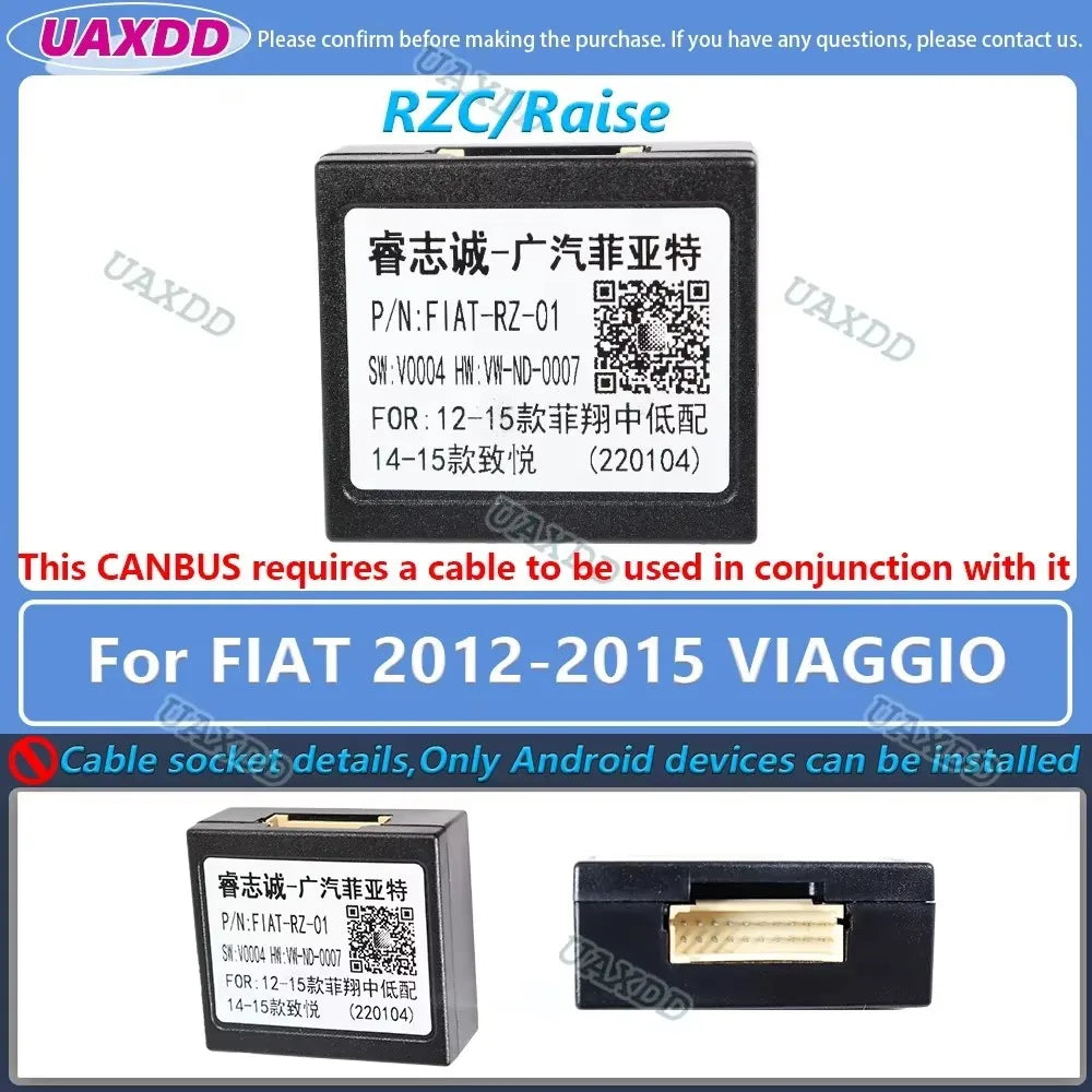 FOR FIAT Car decoder canbus box PANDA Argo BRAVO TORO DUCATO Strada DOBLO FIORINO 500X 500