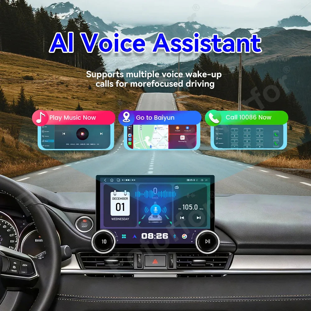 Ultra High Performance 11.5 Inch Android 15 HD Touch Screen Wireless CarPlay Android Auto