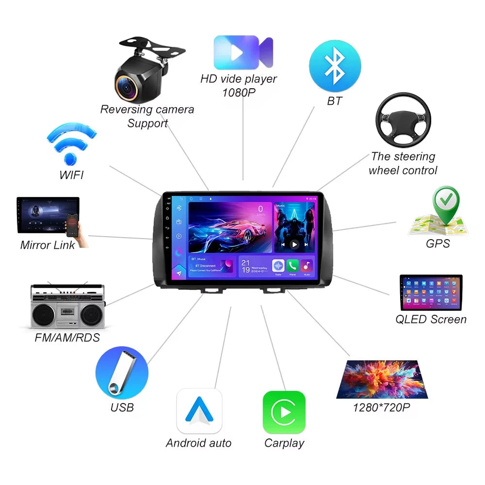 Android 16 For Toyota Bb 2 Daihatsu Materia 2005-2016 Car Radio Wireless Carplay Auto Gps  | AUTOKITSHOP