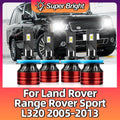 120W LED Headlight Bulb 20000LM 6500K Light For Land Rover Range Rover Sport L320 2005 200