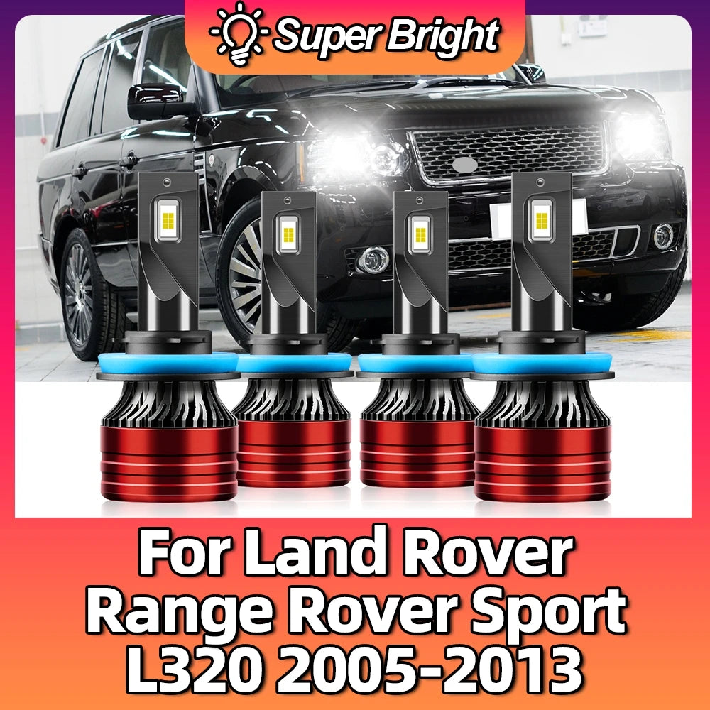 120W LED Headlight Bulb 20000LM 6500K Light For Land Rover Range Rover Sport L320 2005 200