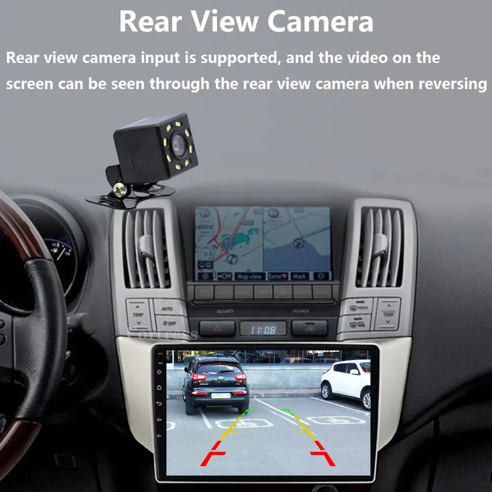 Android 16 Carplay Auto For Lexus RX300 RX330 RX350 RX400H II 2 For Toyota Harrier XU30 II