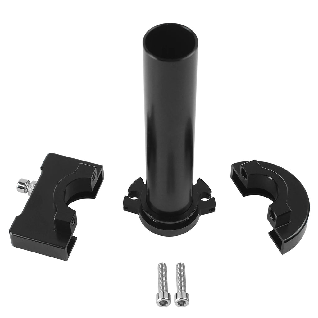 Black Aluminum 7/8 Inch Twist Throttle Accelerator Handle Grips For Dirt Bike Scooter Gas Motorc - Automotive LED Light