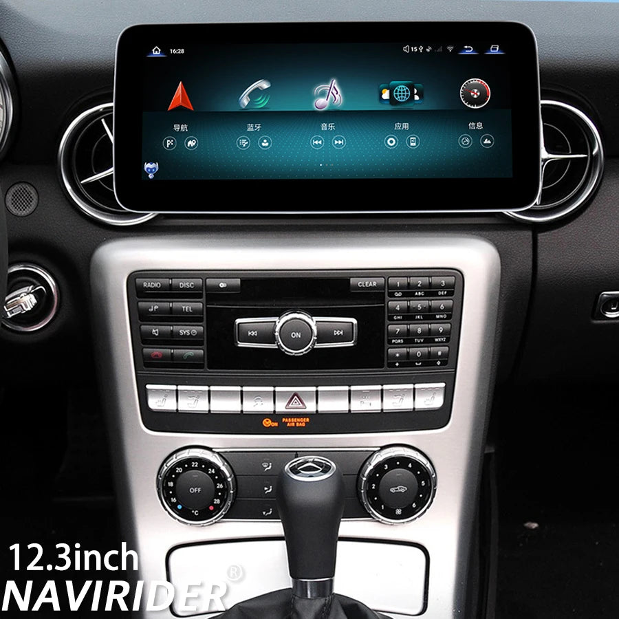 For Benz SL SLK SLC300 SLC200 SLC260 SLK350 SL350 2010-2019 SIM Bluetooth Carplay 4G 12.3i