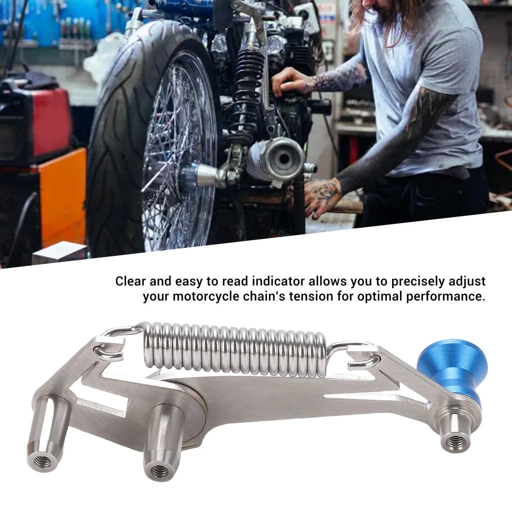 Motorcycle Chain Slack Adjuster Tool 304 Stainless Steel Quick Precise Chain Slack Adjustment Sl - Automotive LED Light
