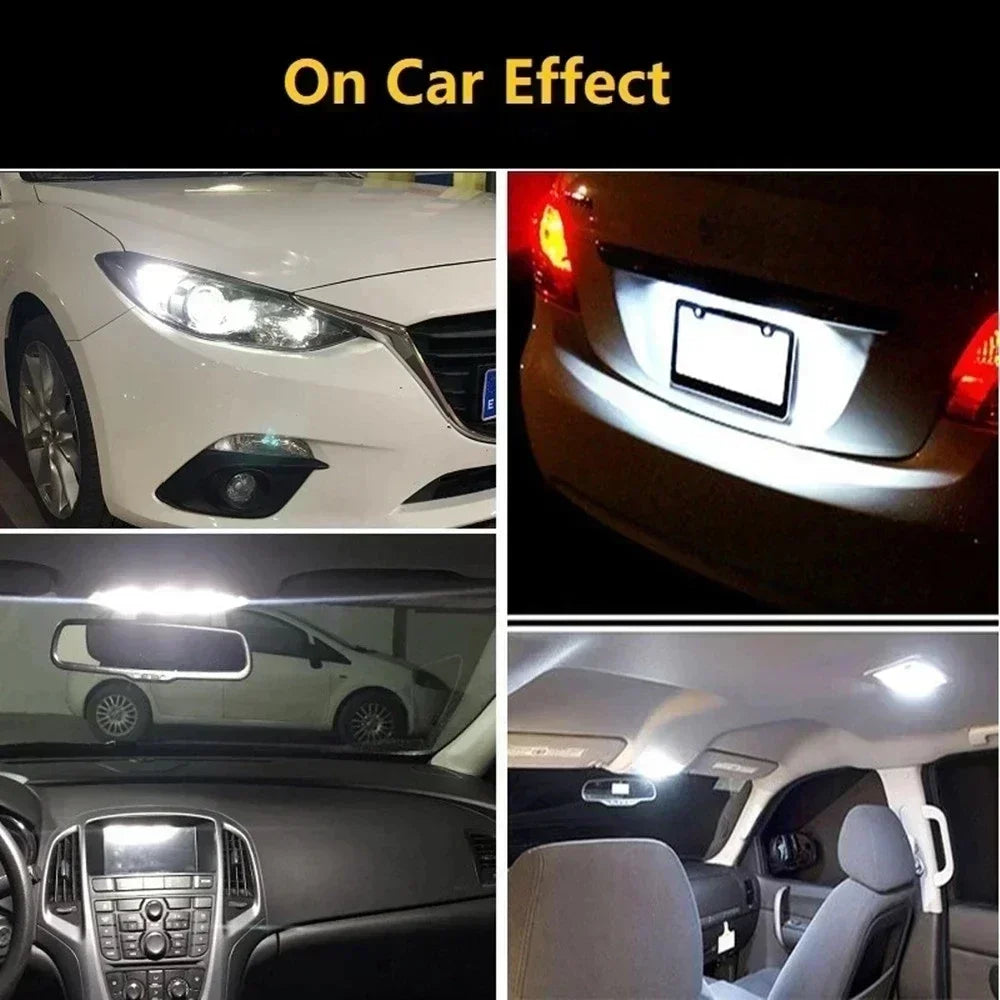 NEW 20PCS W5W T10 LED Bulbs Canbus 5730 8SMD 12V 6000K 194 168 LED Car Interior Map Dome Lights Parking Light Auto Signal Lamp