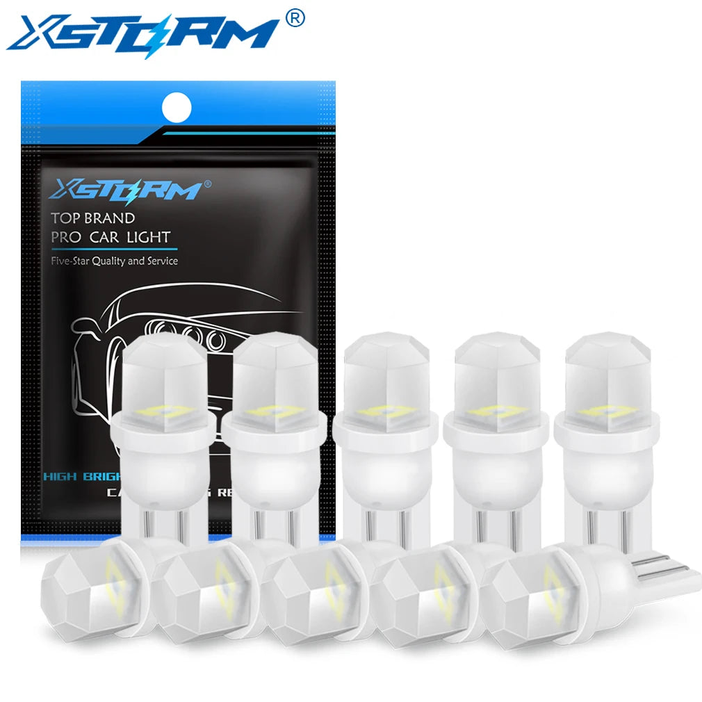 10-Piece LED Interior Light Kit for W5W T10 - Canbus Error-Free Interior Bulbs