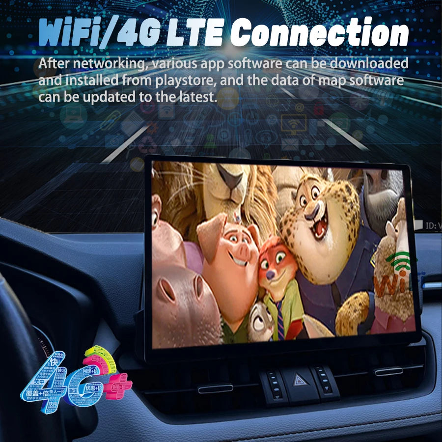 12.5inch Android Auto Multimedia For Toyota Rav4 RAV-4 Rav 4 XA50 2018-2022 Player Stereo