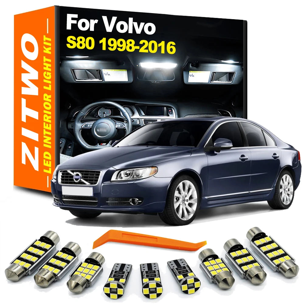 ZITWO Complete LED Bulb Interior Dome Map Light Kit For Volvo S80 MK1 MK2 1998- 2011 2012 2013 2014 2015 2016 Car Accessories