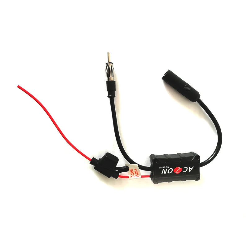 Car SUV Stereo Antenna FM AM Radio Signal Amplifier Booster AMP Strengthen 12VDC
