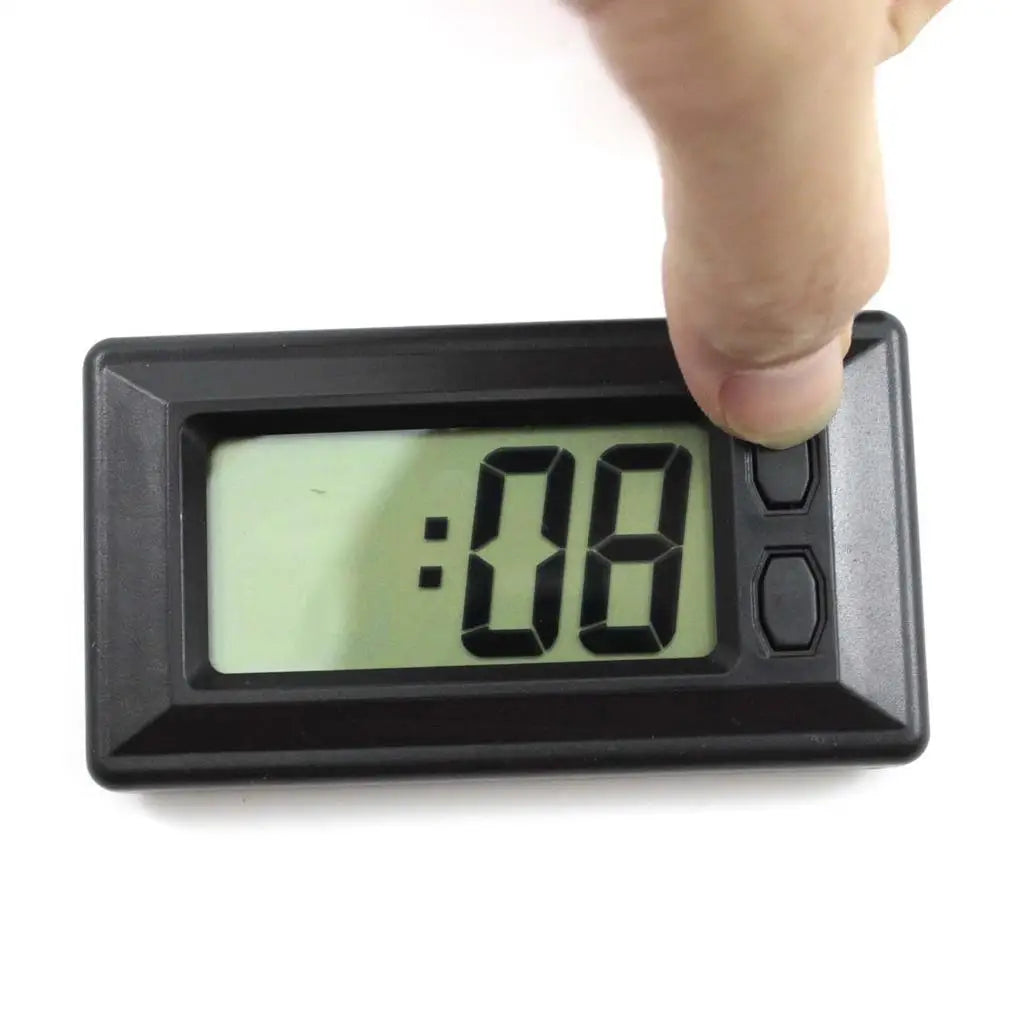 Dashboard Digital LCD Clock for Cars Small Auto Panel Time Gauge Modern Electronic Accessories f - Automotive LED Light