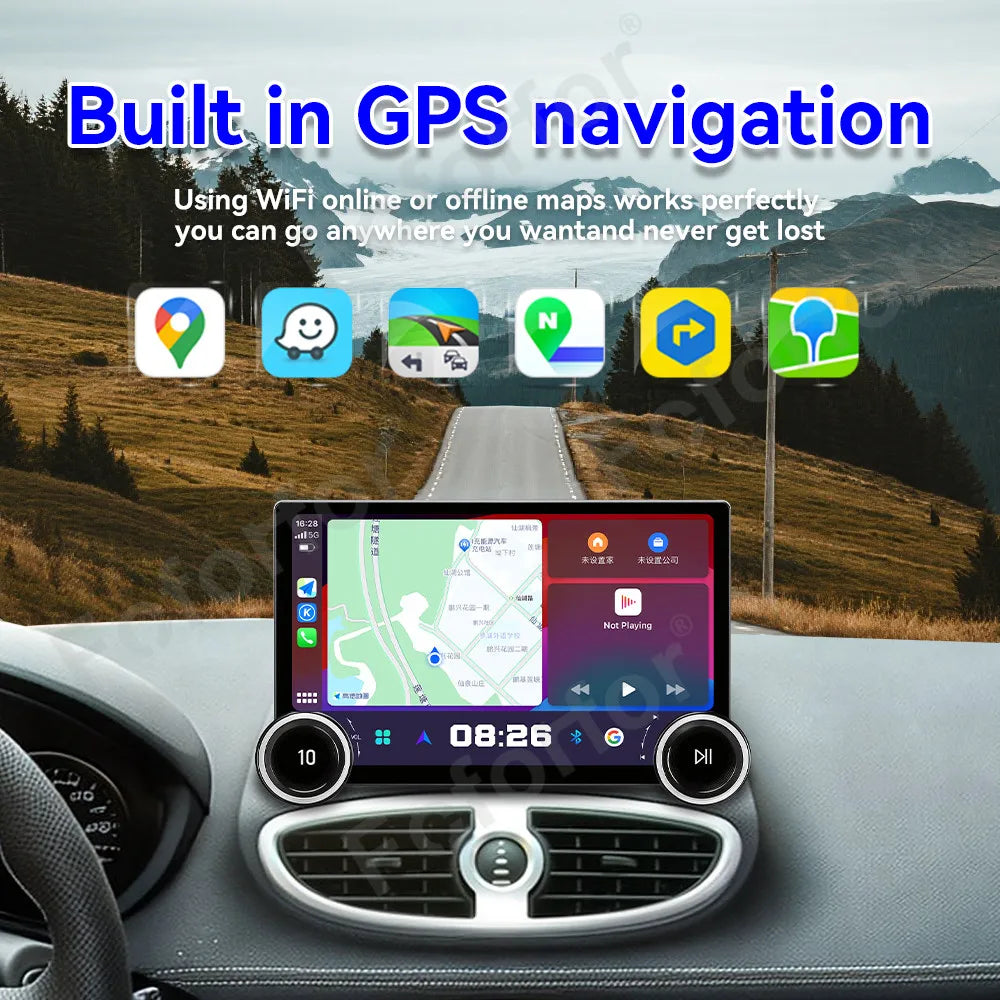 Android 15 11.5 Inch HD Touch Car Radio Wireless CarPlay GPS Navigator DSP Multimedia Head
