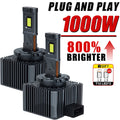 1000W D3S LED D1S Headlight Bulbs D Series Canbus HID D2S D3S D4S D8S D1R D2R D3R D4R Two-