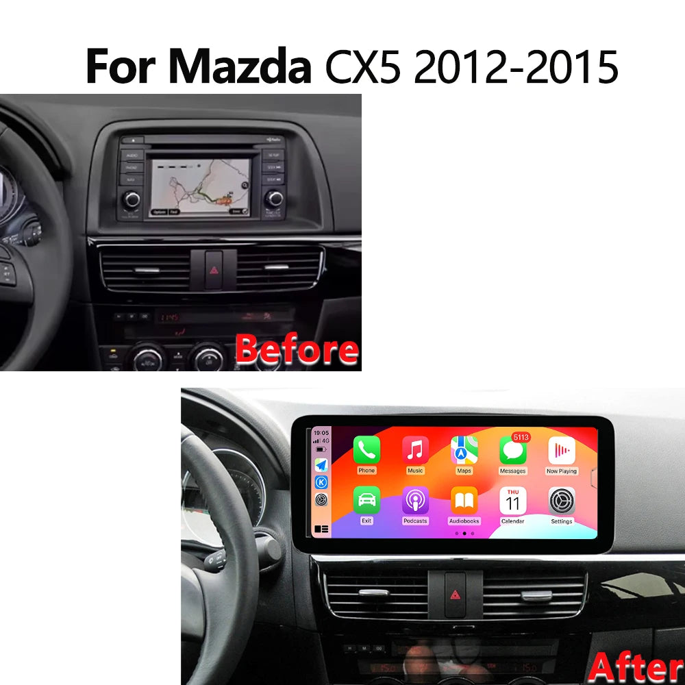 12.3inch Screen Android Auto Carplay For Mazda CX5 CX-5 2012 - 2015 Car Radio Multimedia V | AUTOKITSHOP