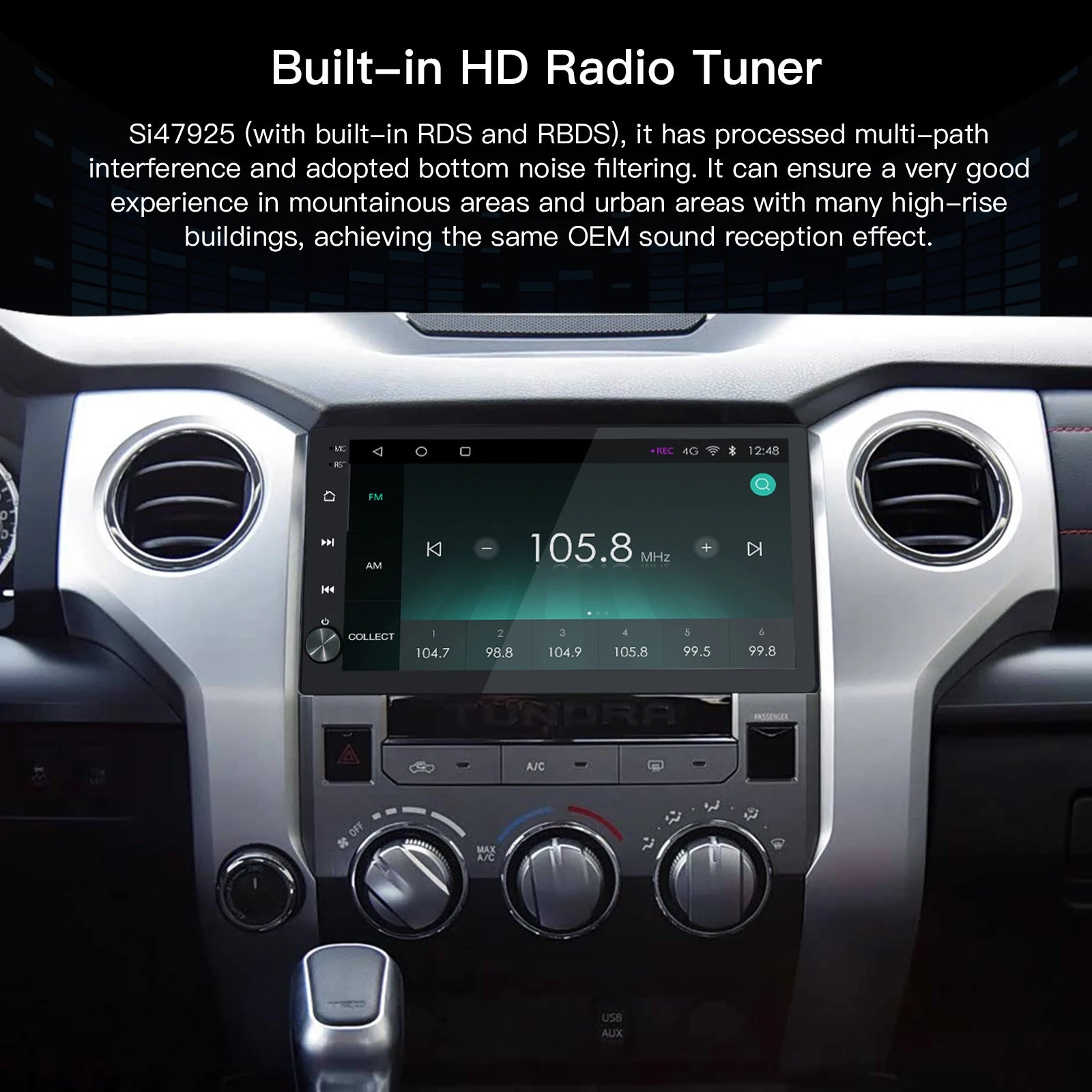Carabc 10.2''Android 13 Car Stereo Wireless CarPlay Android Auto Car Radio Screen Upgrade